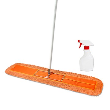 VICTORy 業務用靜電除塵棉紗拖把120cm(1拖1靜電強效劑)#1025007-8