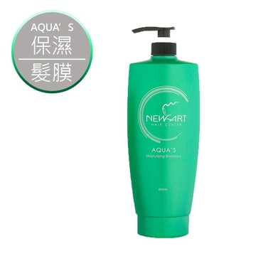 NEWART 保濕滋潤潔髮乳850ml 毛躁缺水髮用 乾性頭皮 抗屑去屑 染燙 薄荷茶樹綠茶 蓬鬆 洗髮精