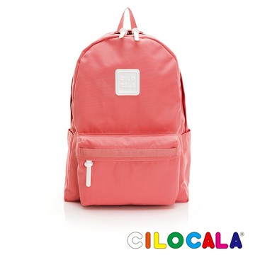 台灣限定色【台灣總代理】CILOCALA 亮彩尼龍防潑水後背包-大-寶石紅