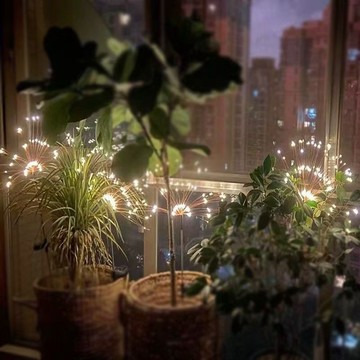 台灣出貨👑户外防水草坪灯  LED灯串 太陽能煙花燈 蒲公英彩燈 太阳能地插烟花灯 滿天星 花园庭院装饰 节日装饰
