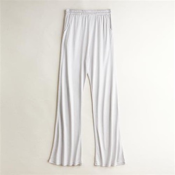 【米蘭精品】真絲休閒褲桑蠶絲長褲-夏季透氣寬鬆直筒褲女褲子3色74fd16