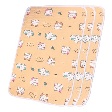 毛皇上 夏季薄感乳膠墊  S(40 x 30cm)  橙色貓咪  3個