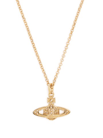 Vivienne Westwood - Imogene crystal-orb necklace - men - Brass - One Size - Gold