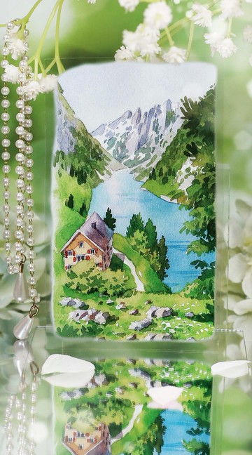 春醒雪融 北歐スケッチ 冬と春のあわい PET 和紙膠帶 10米卷