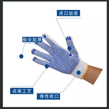 【現貨免運】12雙1包 滑耐磨棉紗手套 止滑手套 止滑手套 防滑手套 耐磨手套 手套 工作手套 施工手套 超耐用