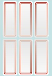 保護膜標籤LD-3201 LD-3202 25*62mm/40張