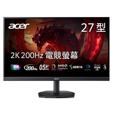 acer 宏碁 桌上型螢幕 QHD IPS 200hz  27吋  KG271U X1