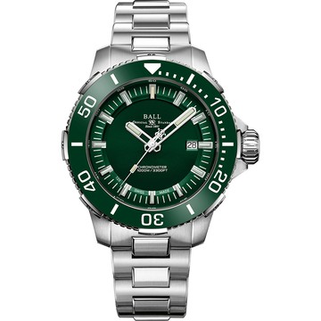 Ball DeepQUEST II系列 鈦 天文台認證1000米潛水陶瓷機械錶-42mm DM3002A-S4CJ-GR