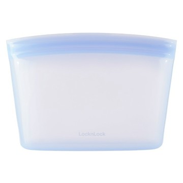 LocknLock 樂扣樂扣 白金矽膠碗型密封袋 天空藍 2L  單品  1個