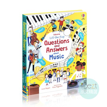 Usborne Lift-the-flap Questions and Answers About Music | 外文 | 繪本 | 音樂 | 知識 | 樂曲 | 發明 | 樂器 | 音樂家 | Usborne |