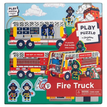 Storytime TOYS 拼圖  9片  消防車 多色  1盒