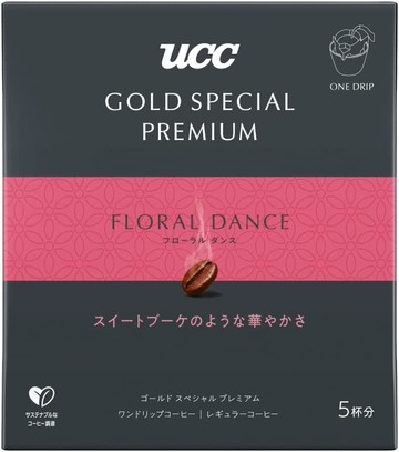 UCC Gold Special Premium Drip Coffee Floral Dance 5 cups
