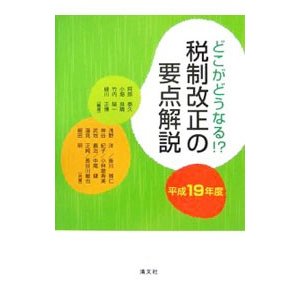 税制改正の要点解説 平成１９年度／阿部泰久