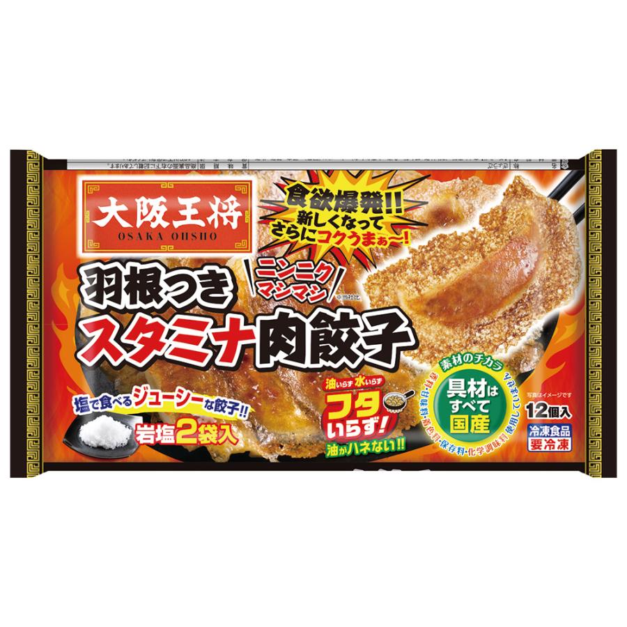 冷凍食品 イートアンドフーズ 大阪王将 羽根つきスタミナ肉餃子 12個入×10袋