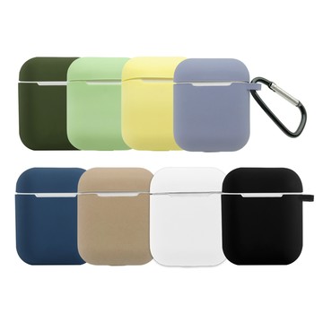 AirPods 1/2 保護殼/套 【Timo】AirPods 1代/2代 矽膠保護套 附扣環