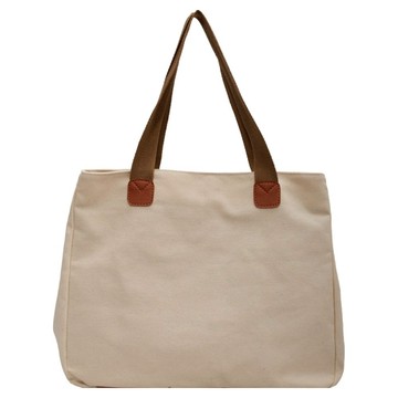 Sayaka 紗彌佳 日系 都會時尚風格 撞色 多功能肩背手提托特2WAY包 TGB2203001-1  270 x 420 x 90mm  米白色