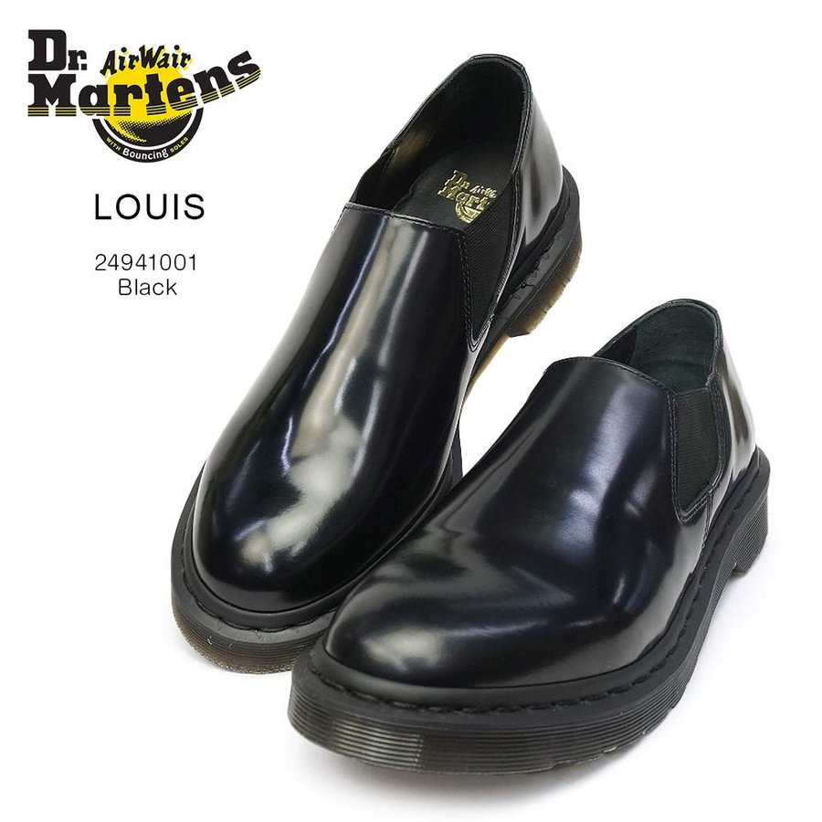 Dr.MartensドクターマーチンLOUISルイス 28cm 新品・未使用品 ドクターマーチン ルイス スリッポン シューズ サイドゴア ブラック Dr