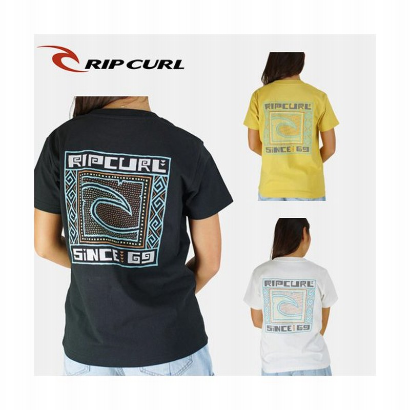 リップカール レディース Tシャツ 半袖 R03 213 Ripcurl ロゴ バックプリント サーフブランド サーフガール ブラック ホワイト イエロー 通販 Lineポイント最大get Lineショッピング