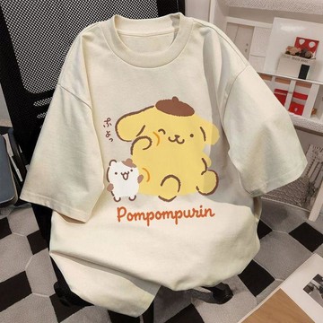 ✨壹灣出貨✨三麗鷗聯名短袖T恤女夏季卡通布丁狗2025新款二次元女童衣服潮牌