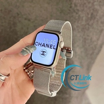 折疊扣 磁吸錶帶 不鏽鋼錶帶 適用 Apple Watch 11代 10 9 8 7 SE 蘋果錶帶 42mm 46mm