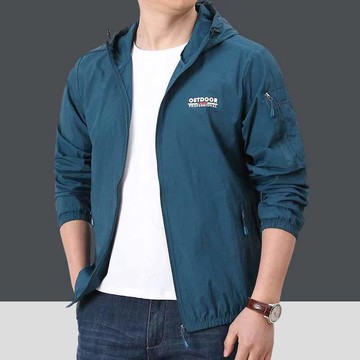 防曬衣男透氣夏季連帽薄款夾克外套男防曬服戶外速干運動皮膚衣男