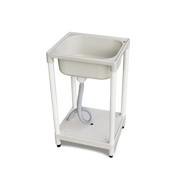 小型塑鋼洗衣槽/水槽/已預留單栓龍頭安裝孔