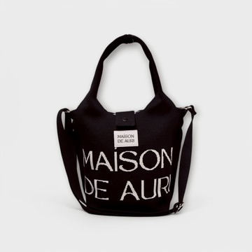泰國Maison De Auri Poche Sport Black 黑曜口袋包 厚針織