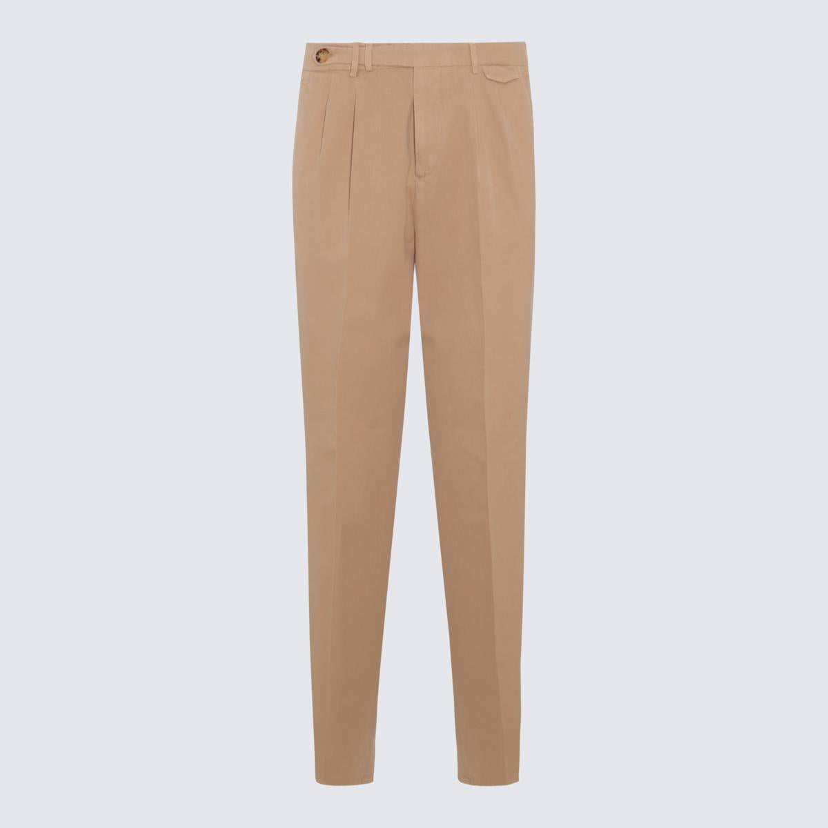 BRUNELLO CUCINELLI CAMEL COTTON PANTS
