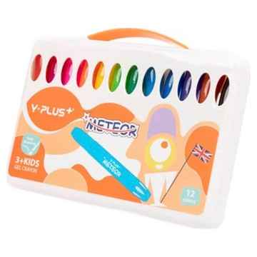 Y-PLUS 絲綢蠟筆  12色  1盒