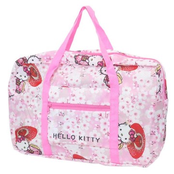 【震撼精品百貨】凱蒂貓_Hello Kitty~日本SANRIO三麗鷗 KITTY折疊旅行袋-櫻花*51440