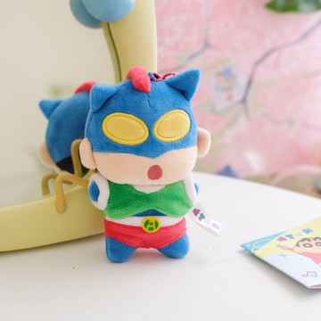 《蠟筆小新》動感光波～～｜變身動感超人！！絨毛吊飾