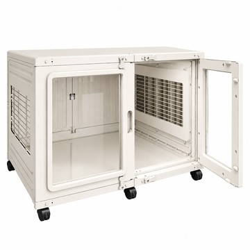 寵物籠/屋 【設彩】樹脂狗籠子 120*60*63cm 室內透明豪華狗別墅 中小型犬寵物籠（樹脂材質 可水洗 耐腐蝕）