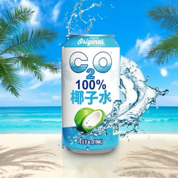 [夏日解渴 | 父親節禮物] 美國熱銷品牌 C2O 100% 椰子水（310ml/罐，共24罐）