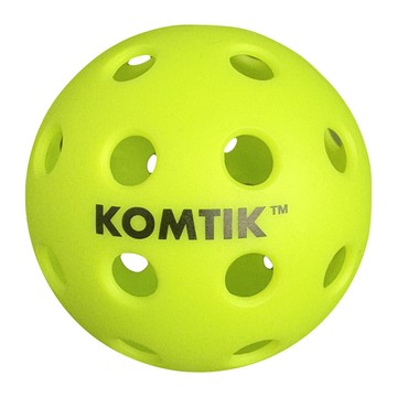KOMTIK 匹克球 6顆 40孔戶外球 USAPA 美國匹克拍協會認證標準 型號 Jade