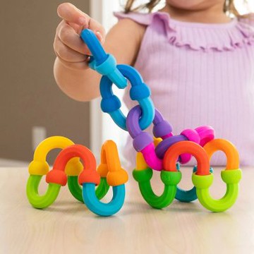 FatBrain 美國肥腦袋 感覺統合玩具 啵積啵積-彩虹組