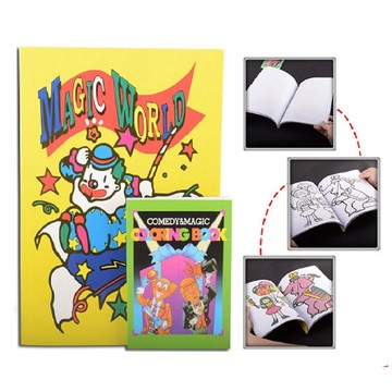 卡通書 三種玩法 變空白變圖案變彩色 簡單易學 大小本 兒童魔術 魔術道具【TW.Magic】