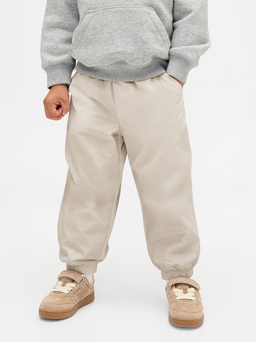 男幼童裝 鬆緊運動褲-灰白色