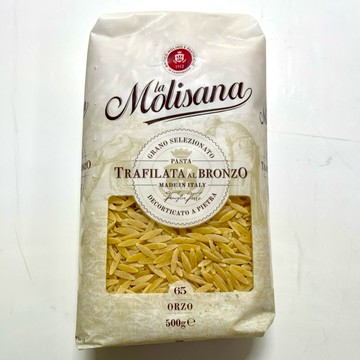 【億明食品】Molisana茉莉義大利麵｜65號米型麵 500g｜小巧米粒造型｜適合濃湯燉飯料理｜細緻米粒