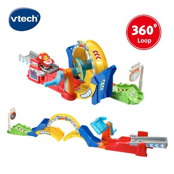 Vtech　嘟嘟聲光互動車-360度旋轉軌道組_廠商直送