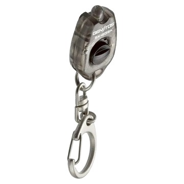 GENTOS 超迷你鑰匙圈手電筒 15流明 SK-8GBK  1個  黑色