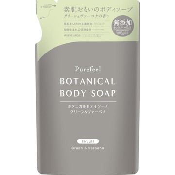 Daiichi Soap Pure Feel Botanical Body Soap Green & Verbena Refill 380ml