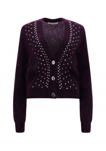 Alessandra Rich - Cardigan - Womens - Purple
