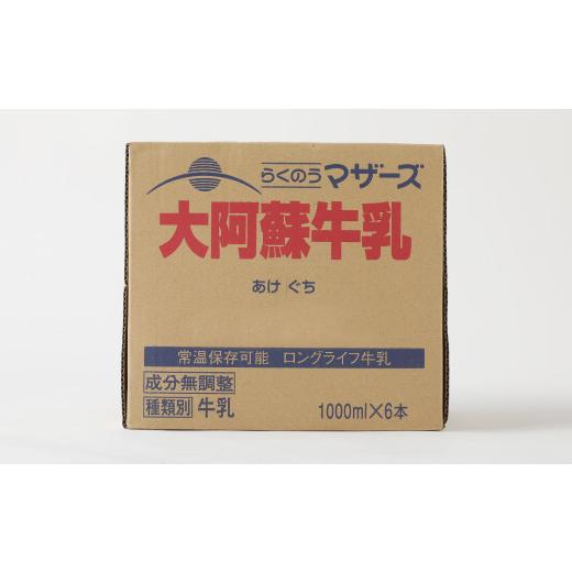 ふるさと納税 熊本県 益城町 大阿蘇 牛乳 1L 紙パック 6本入 合計6L 成分無調整牛乳 乳飲料