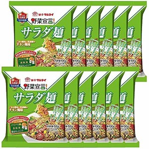 マルタイ 野菜宣言サラダ麺チキン風味 66G×12個