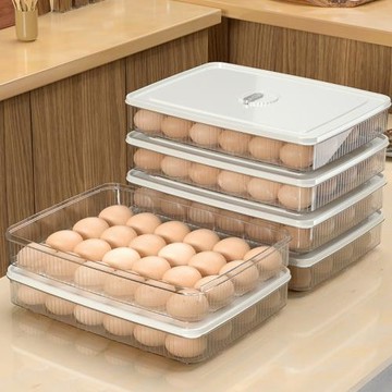 雞蛋收納盒冰箱用食品級保鮮專用放雞蛋的盒子防摔裝蛋盒蛋格筐托