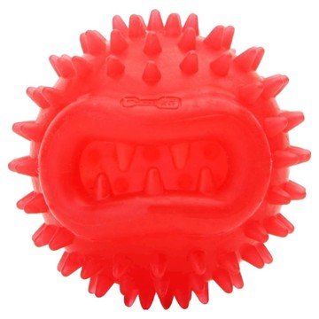 EETOYS 大嘴藏食球 1入 柔軟耐咬材質 藏食設計 清潔牙齒 小型犬適用 增加玩樂趣味  紅色  小(6.5cm)