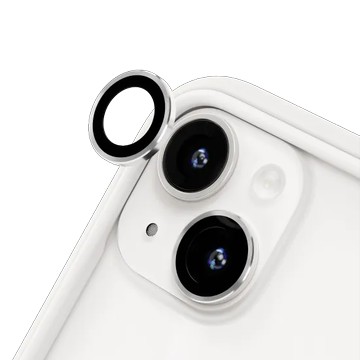 iPhone 14 Plus 9H 鏡頭玻璃保護貼 銀