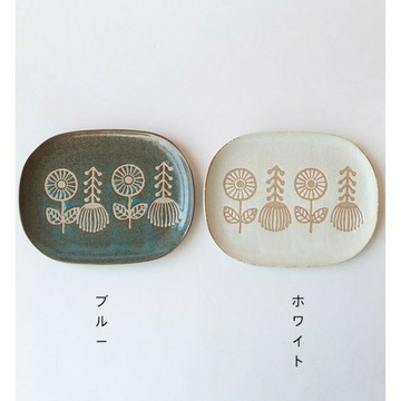 日本製HANAtoHA 瀨戶燒 花朵 蒲公英 大盤/中盤 日式 餐盤 盤子 陶瓷 餐具 水果盤 - 現貨 日本美濃燒 瀨戶燒 台灣現貨 雜貨 日本製 日本選物 日本雜貨 蛋糕盤 小盤 花朵