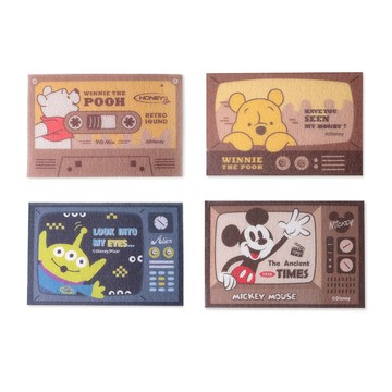 迪士尼絲圈地墊-Norns Original Design 小熊維尼 三眼怪 米奇 復古刮泥玄關腳踏墊