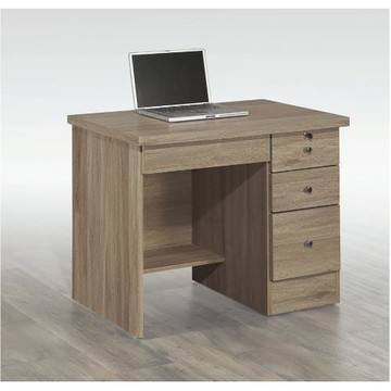 【AS】克利夫四抽3尺書桌-90x55x75cm(有三色可選)